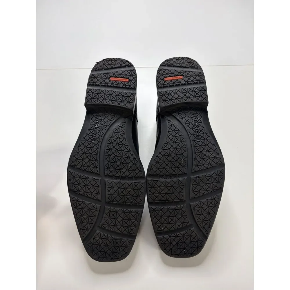 Adidas Black Thrashed Dress Shoe Hydrosheild Leather Upper Men's 11.5